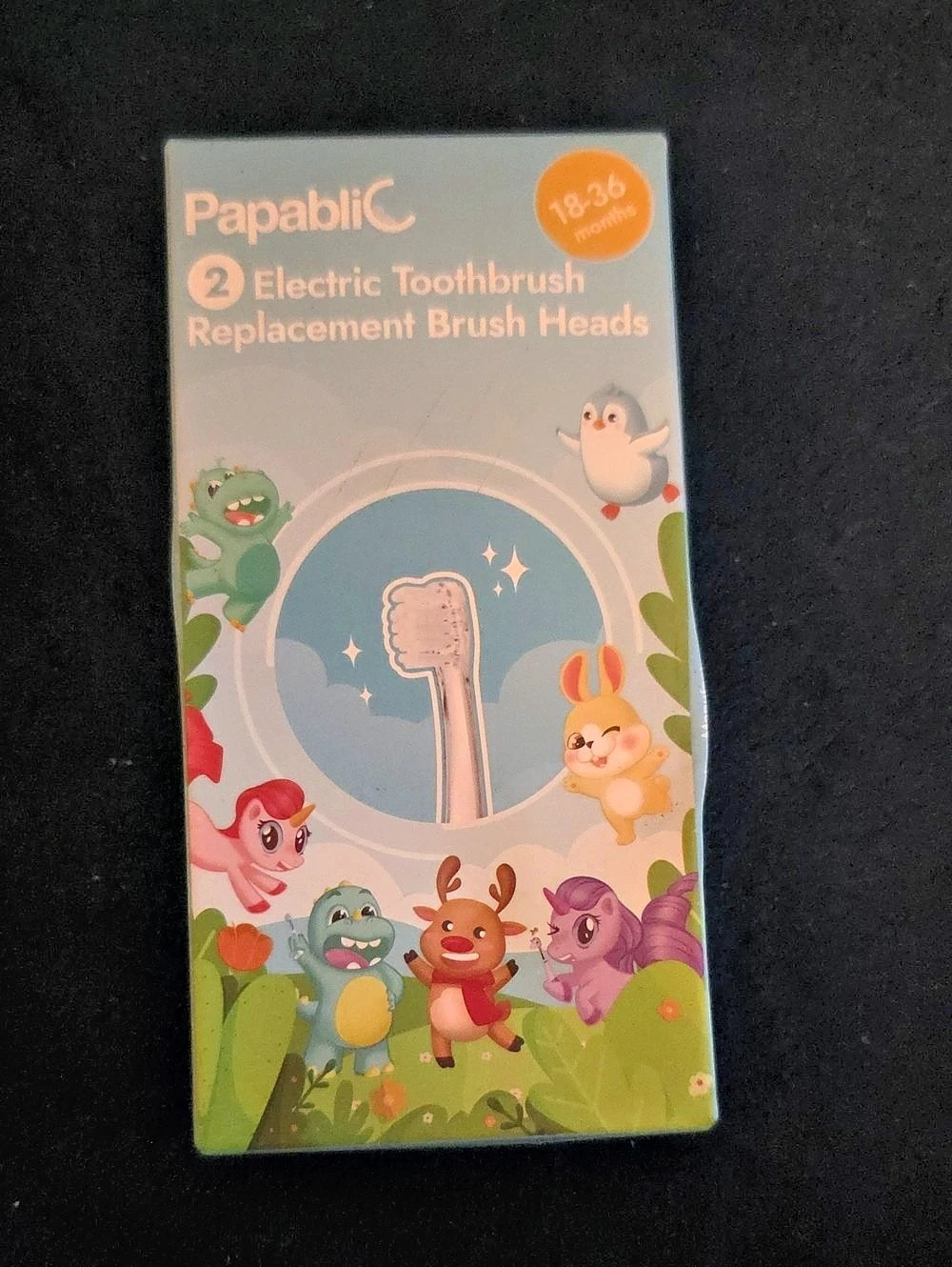 Papablic BabyHandy Sonic Electric Replacement Brush Heads 18-36 Months